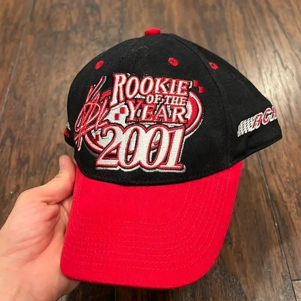 VTG 2001 ROOKIE OF THE YEAR Hat KEVIN HARVICK Hat NASCAR Snapback RCR Chase #29